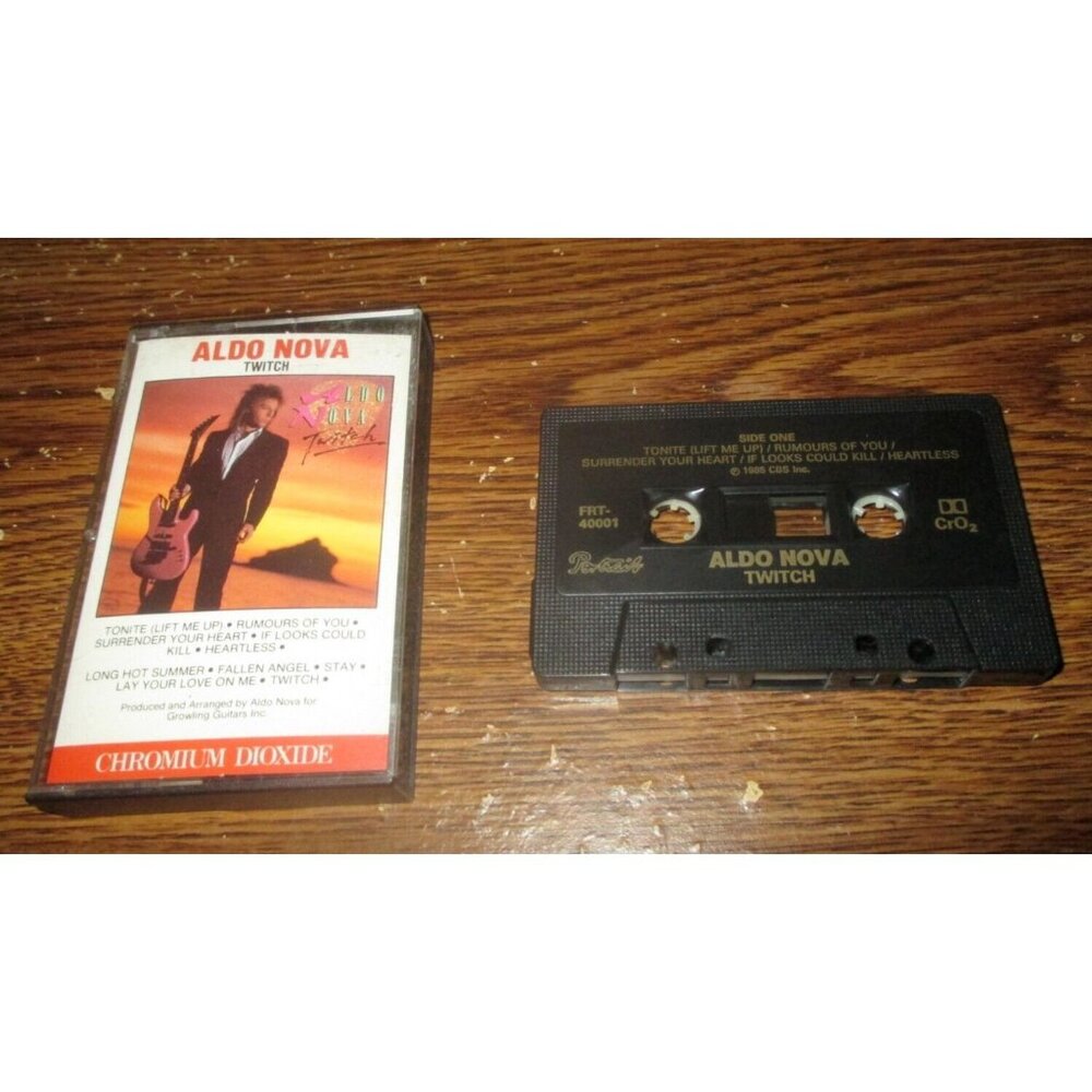 Aldo Nova - Twitch on cassette (CBS Records Canada, 1985)